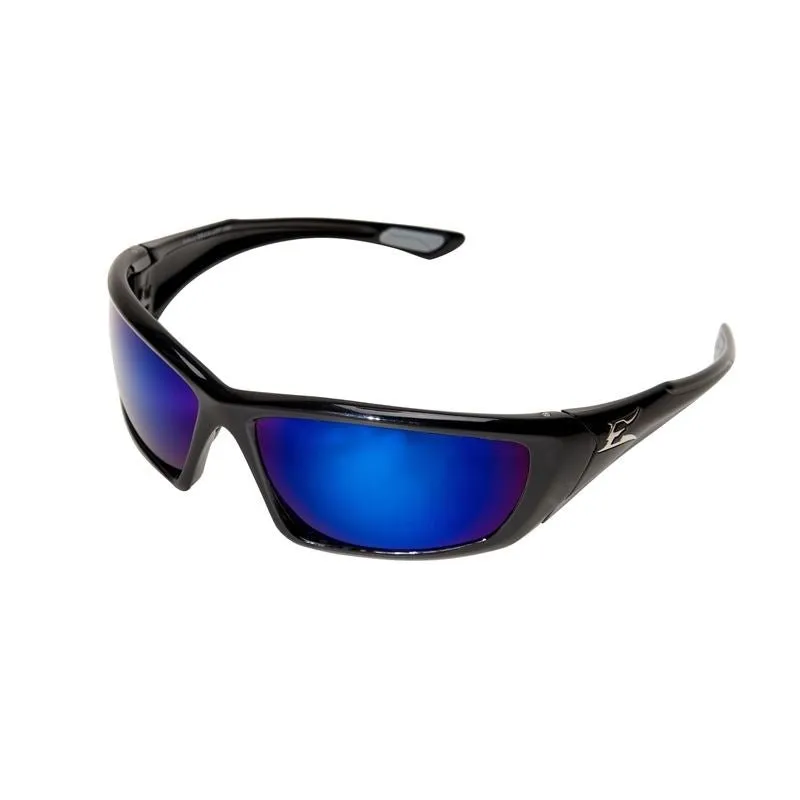 EDGE – Robson -Safety Glasses Black Frame / Polarized Aqua Precision Blue Mirror Lens