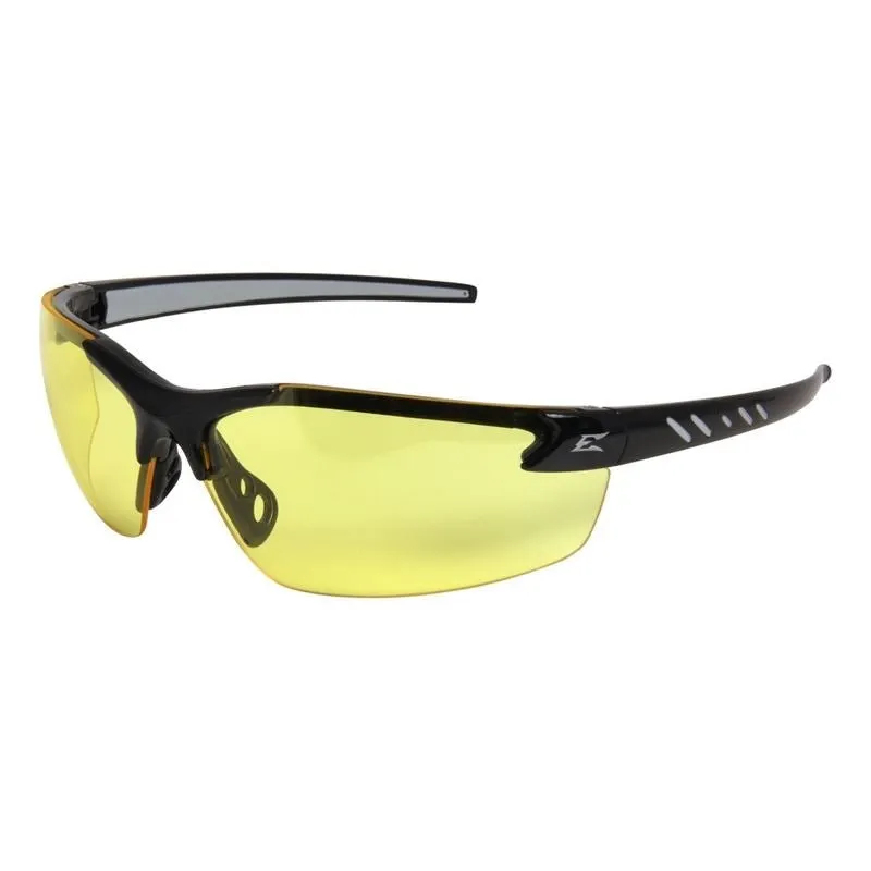 Edge Eyeware DZ412VS-G2 Zorge G2 – Black Frame / Yellow Vapor Shield Lens