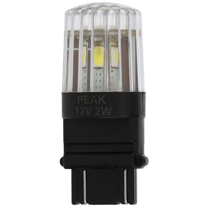 Eiko 3157-BP Lamp, 400 Lumens, 12.8/14 V, S8 Lamp, Polymer Wedge