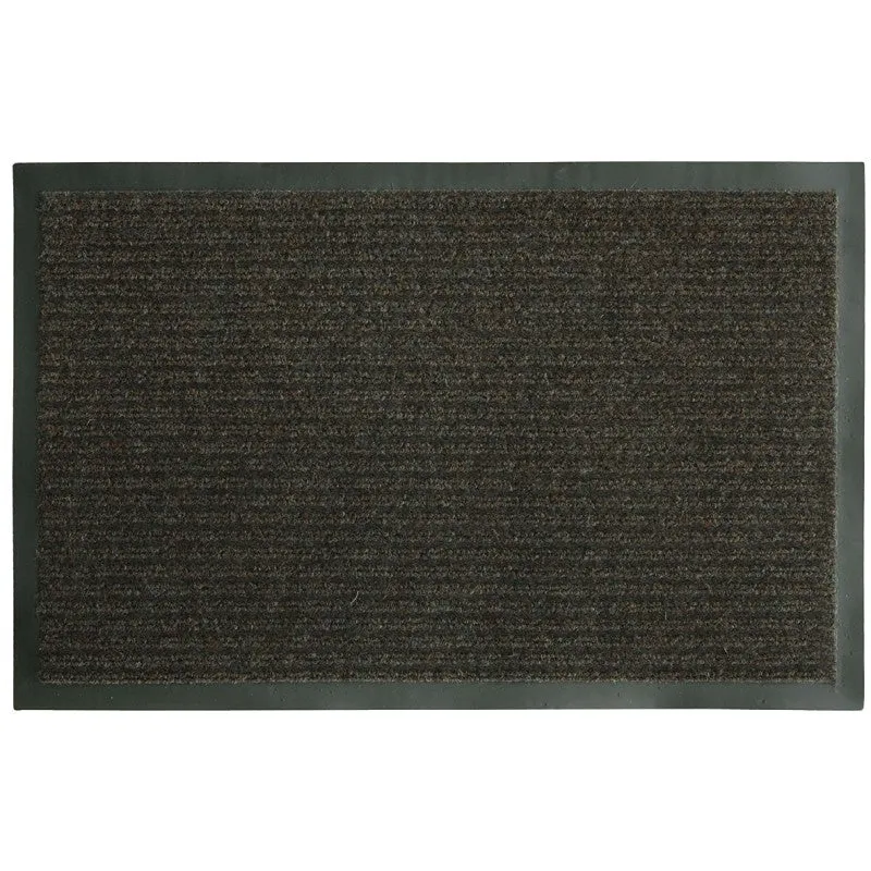 Fanmats 58806 Boot/Shoe Scraper Mat, 36 in L, 24 in W, Parquet Pattern, Olefin Surface, Brown