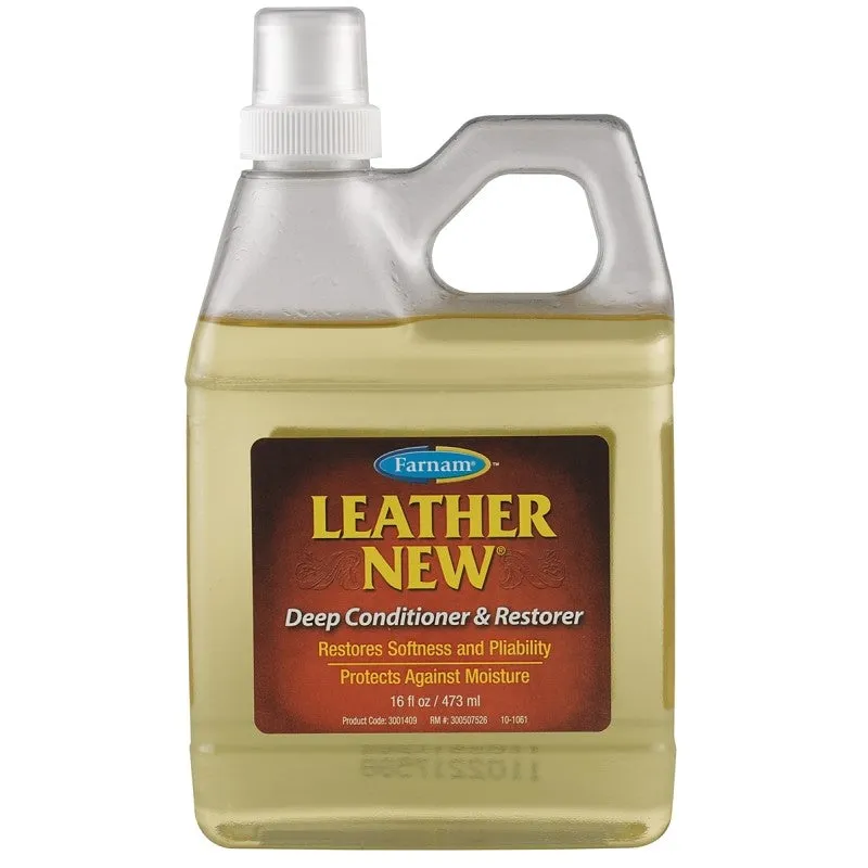 Farnam Leather New 3001409 Deep Conditioner and Restorer, Liquid, Clear Yellow, 16 oz