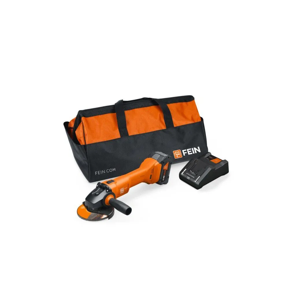 Fein CCG 18-125-10 AS 18V Cordless 5″ Angle Grinder Kit