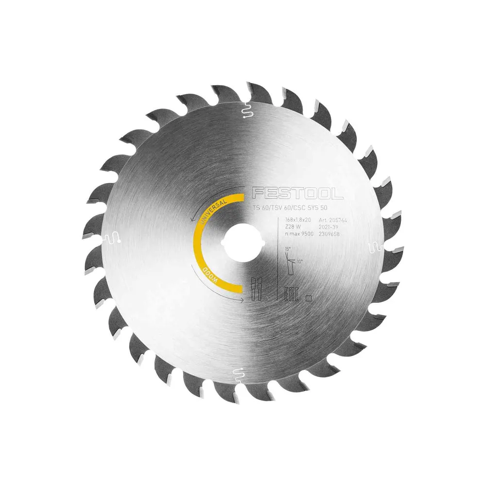 Festool 205771 WOOD UNIVERSAL HW 168mm Saw Blade