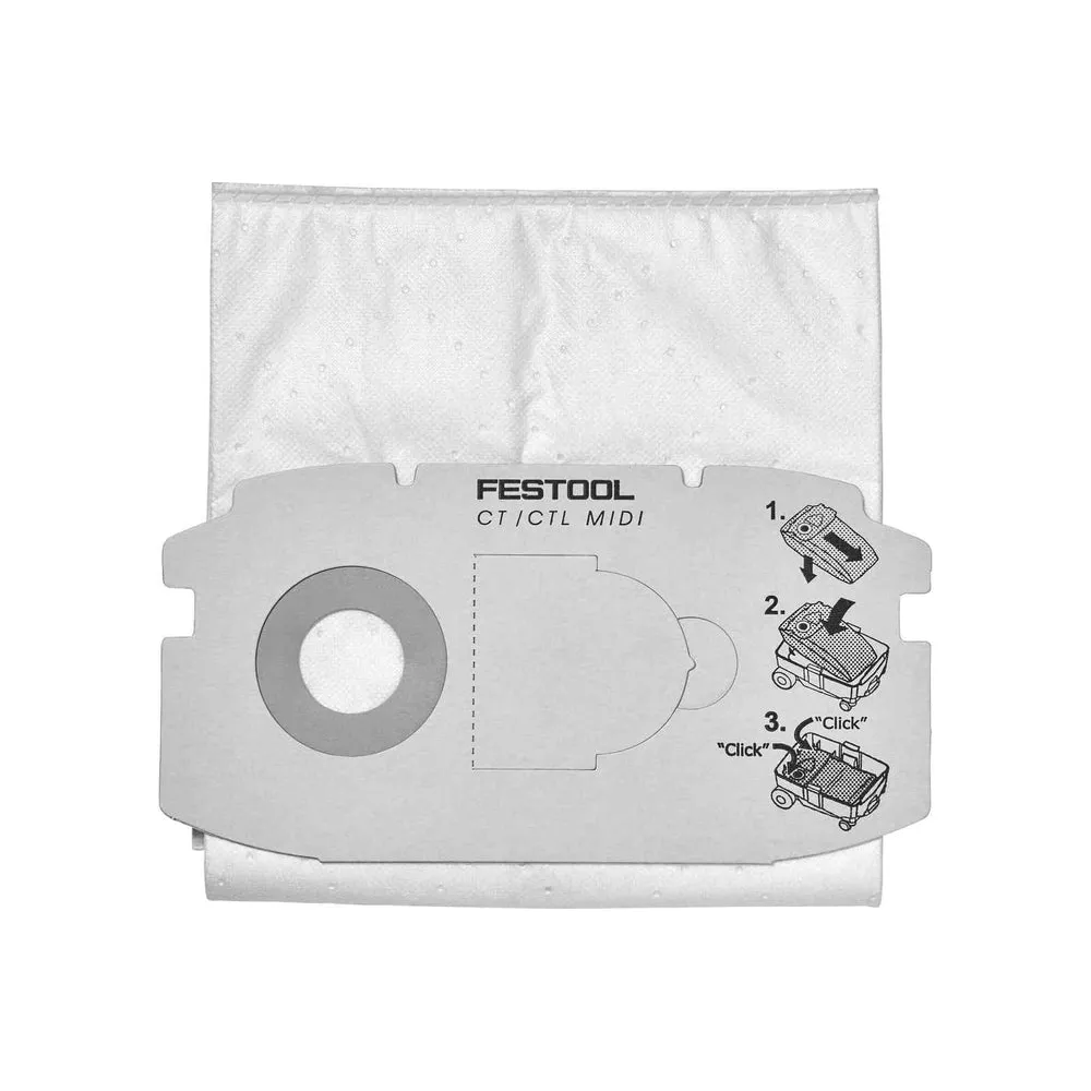 Festool 498411 Self-Clean Filter Bag 5-Pack