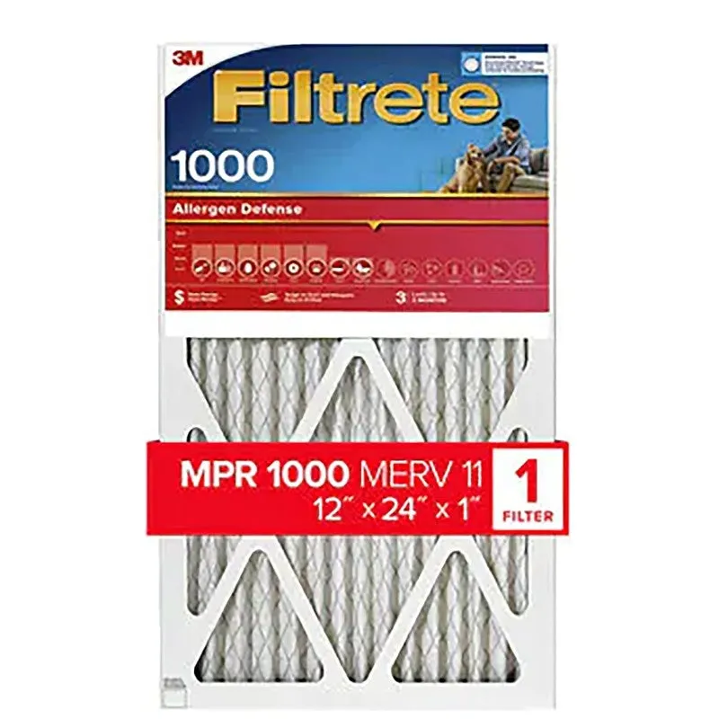 Filtrete 9820-4 Air Filter, 24 in L, 12 in W, 11 MERV, 1000 MPR, Polypropylene Frame (Pack of 4)