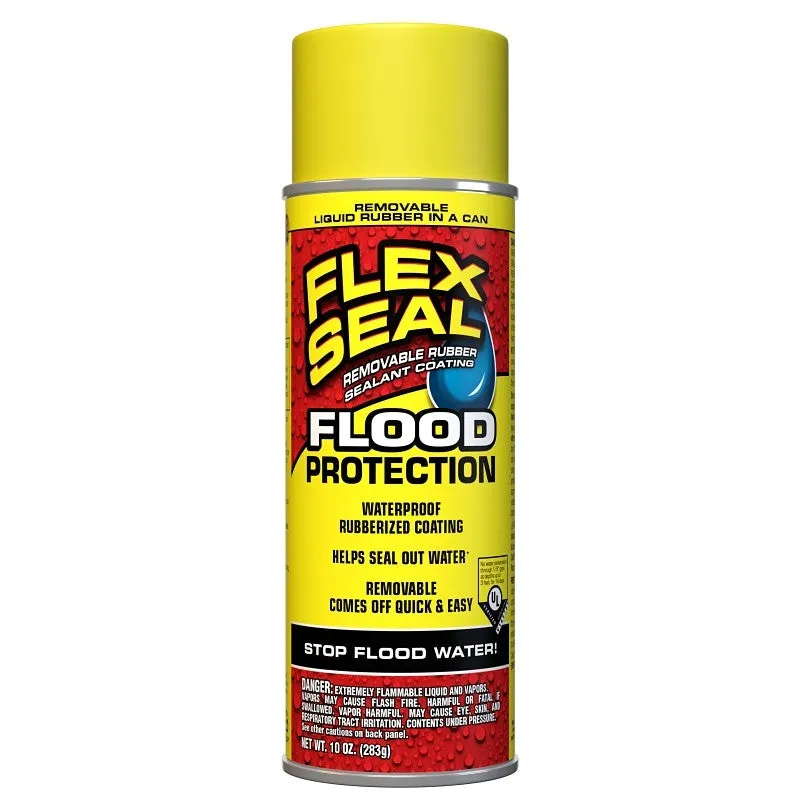 Flex Seal Flood Protection RFSYELR16 Spray, Liquid, Yellow, 10 oz (POS)