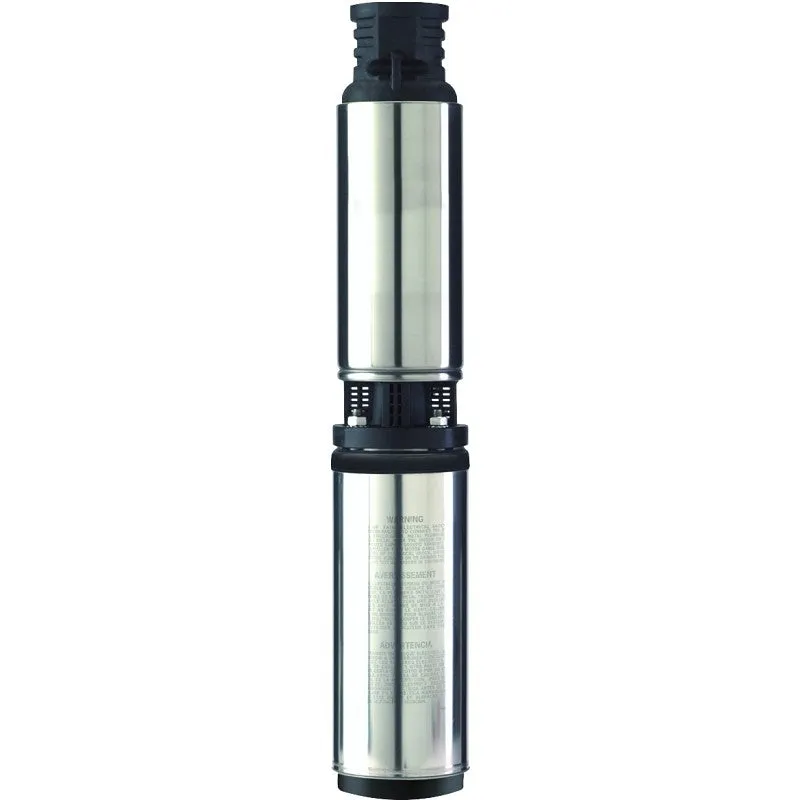 Flotec FP2211 Well Pump, 1-Phase, 25 A, 115 V, 0.5 hp, 1-1/4 in Connection, 150 ft Max Head, 13.6 gpm, Stainless Steel