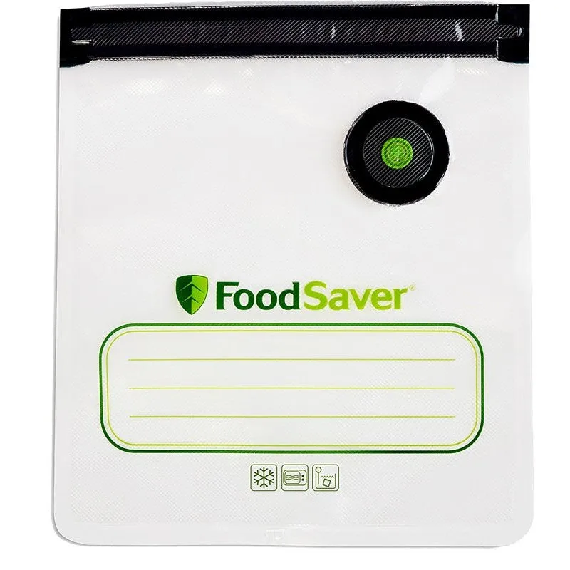 FoodSaver 2144086 Reusable Vacuum Bag, 1 qt, Plastic (Pack of 4)