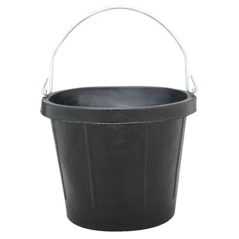 Fortex-Fortiflex N400-8 Utility Pail, 8 qt Volume, Rubber, Black