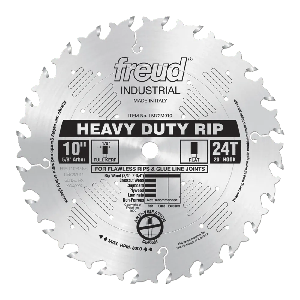 Freud LM72M010 10″ Heavy Duty Rip Saw Blade