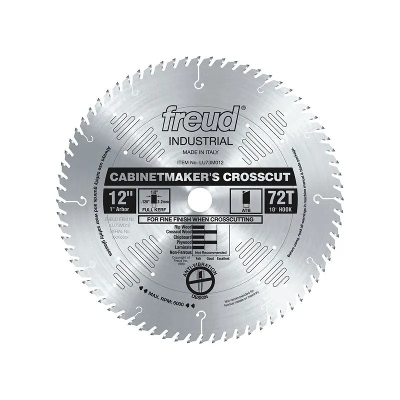 Freud | LU73M012 12″ Cabinetmaker’s Crosscut Blade
