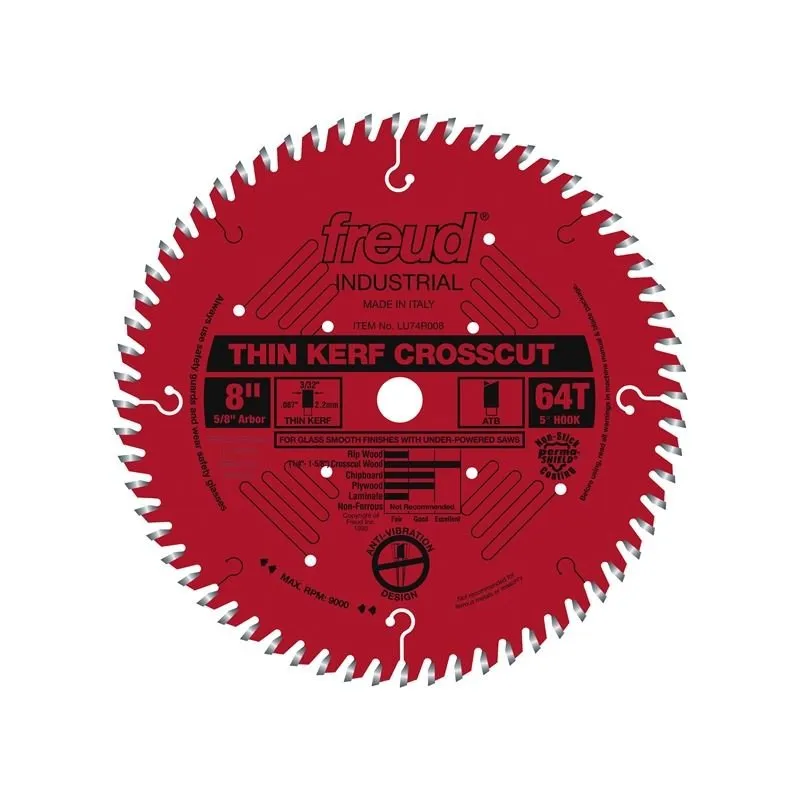 Freud | LU74R008 8″ Thin Kerf Ultimate Cut-Off Blade