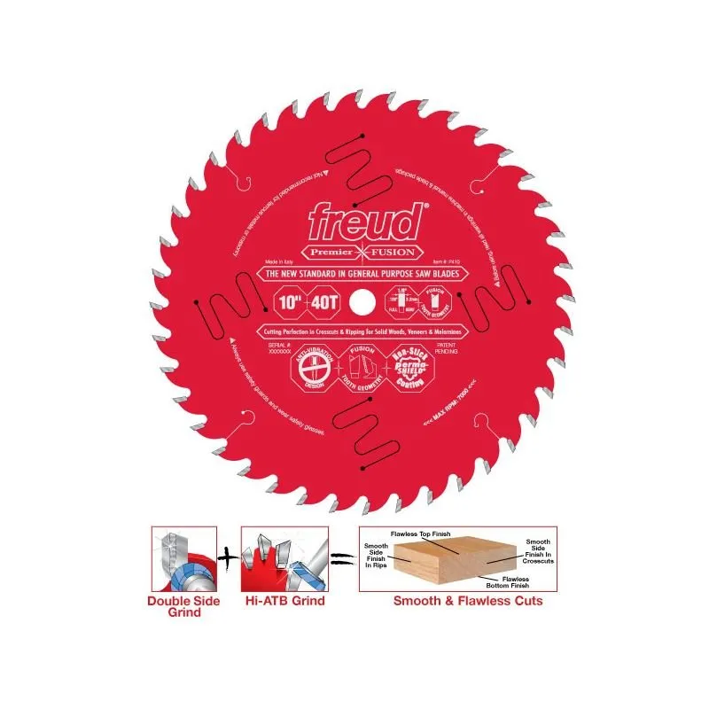 Freud | P410C 10″ 40T Carbide General Purpose Blade