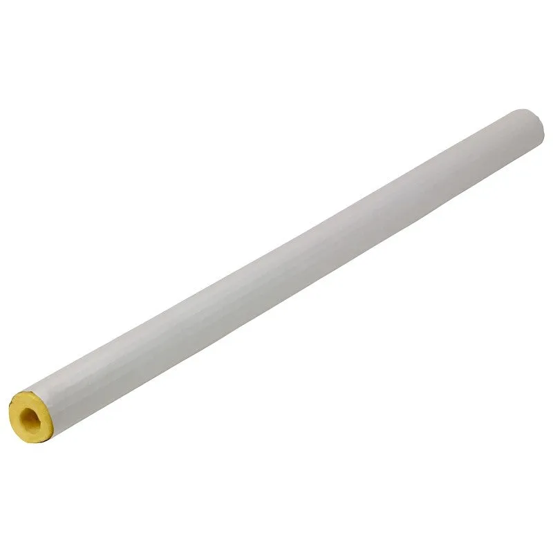 Frost King F10X Tubular Pipe Cover, 3 ft L, Fiberglass, White, 1/2 in Pipe