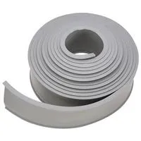 Garage Door Bottom Weather-Stripping Vinyl Gray 10 Feet (POS)