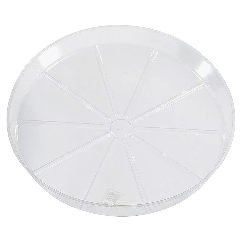 Gardener’s Blue Ribbon VS6VUS Planter Saucer, 6 in Dia, Vinyl, Clear (Pack of 50)