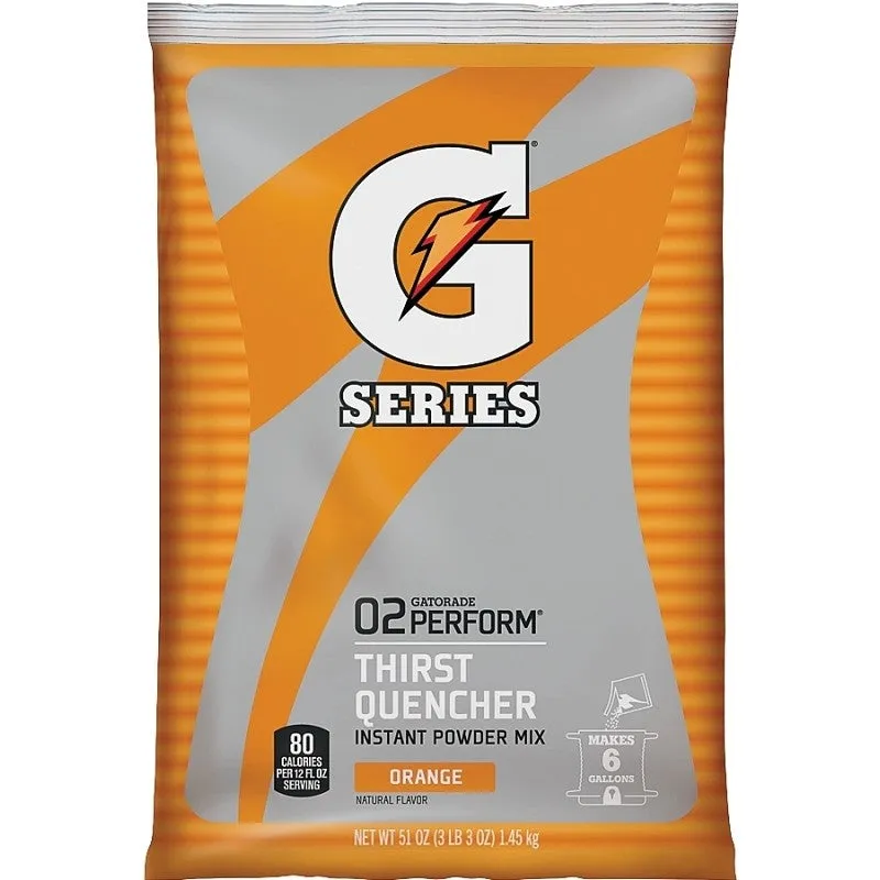Gatorade 03968 Thirst Quencher Instant Powder Sports Drink Mix, Powder, Orange Flavor, 51 oz Pack (Pack of 14)