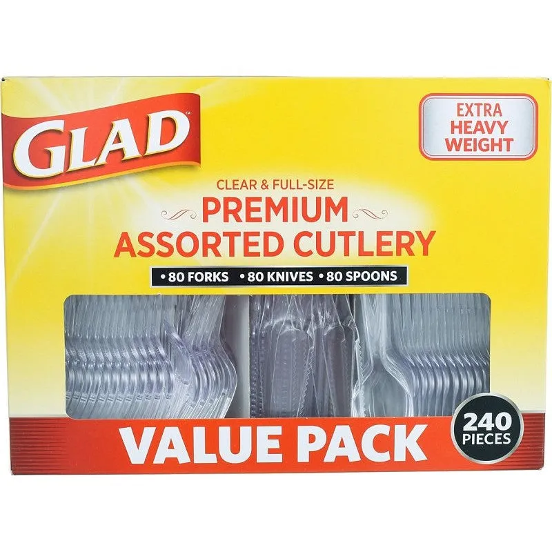 Glad BBP0237 Cutlery, Plastic, Assorted