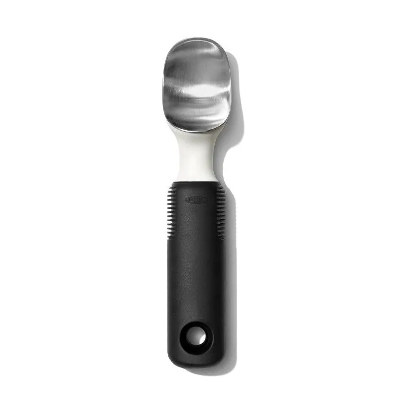 Good Grips 11295200 Classic Ice Cream Scoop, 8-1/4 in L, Plastic/Stainless Steel, Silver (Pack of 6)