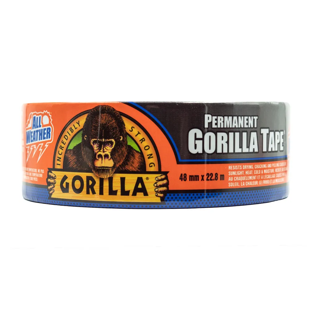 Gorilla 85000731 All Weather Tape 48mm x 22.8m Black