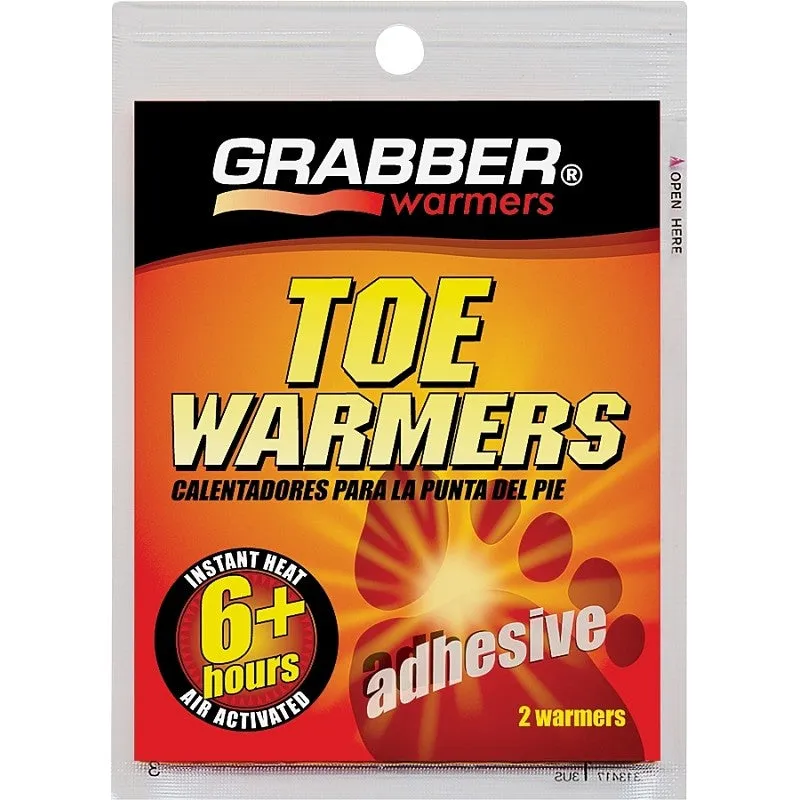 Grabber Warmers TWES Adhesive Toe Warmer, Specifications: 100 deg F Average, 107 deg F Max, 6 hr Continuous Warmth (Pack of 40)