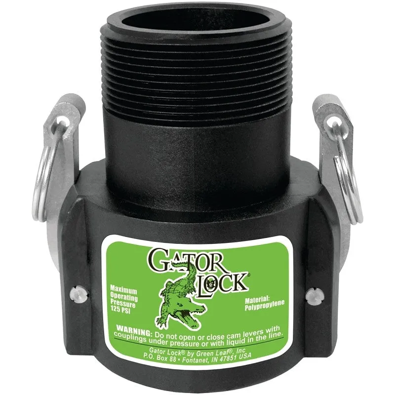 Green Leaf 150B/GLP150BNL Cam Lever Coupling, 1-1/2 in, Glass Filled Polypropylene