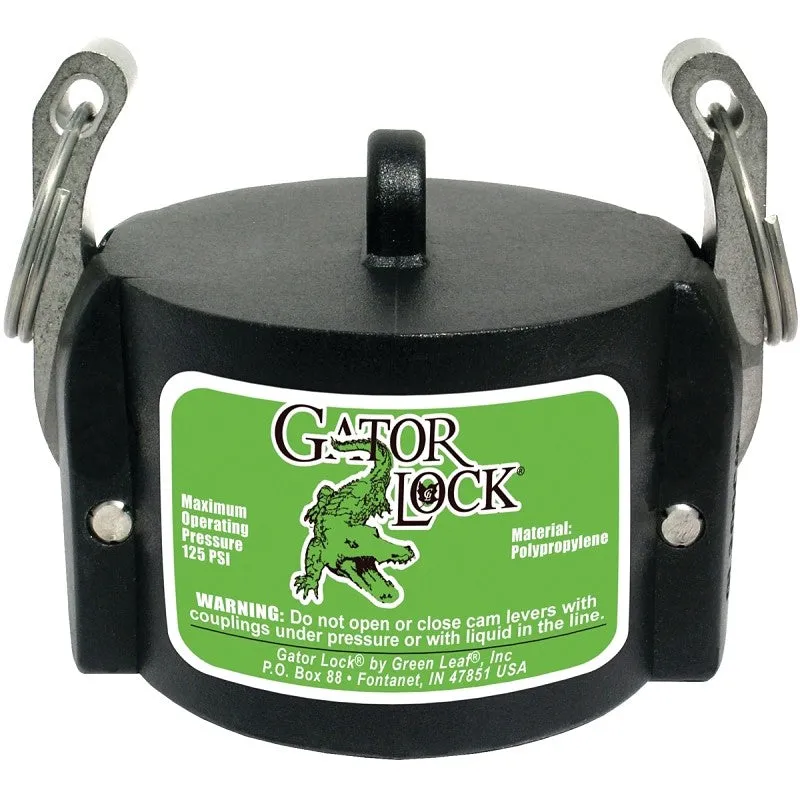 Green Leaf 200CAP Cam Lock Cap, 2 in, Male, 125 psi Pressure Class, Polypropylene