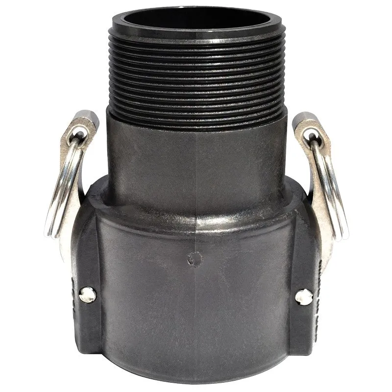 Green Leaf B Series 100B Camlock Coupling, 1 in, Female x MNPT, 125 psi Pressure, Polypropylene