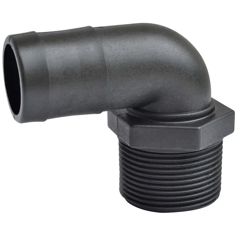 Green Leaf EL300HD Heavy-Duty Elbow, 90 deg Angle, 3 x 3 in, MNPT x Barb