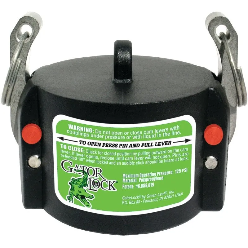 Green Leaf GLP 200 CAP Cam Lever Coupling, 2 in, Male, Polypropylene, For: Male Adapter