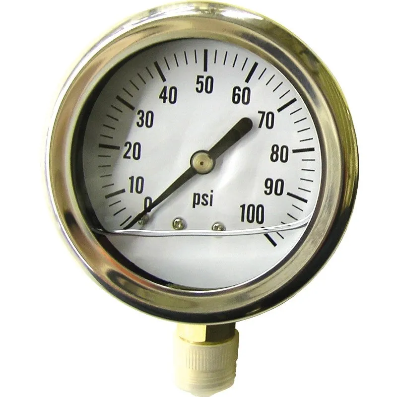 Green Leaf LG 100 1 PK Pressure ga, Liquid Filled