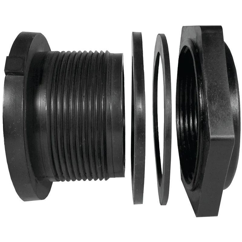Green Leaf TF 150 P-E Tank Fitting, 1-1/2 in, FPT, Polypropylene
