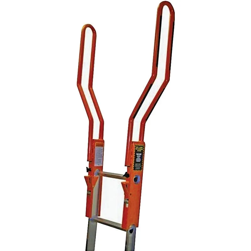 Guardian Fall Protection Safe-T 10800 Ladder Extension System, Aluminum, Black/Orange, Powder-Coated