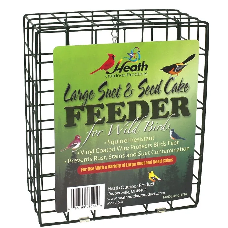 Heath S-4 Large Suet Feeder, Metal, 8-3/4 in H (Pack of 6)