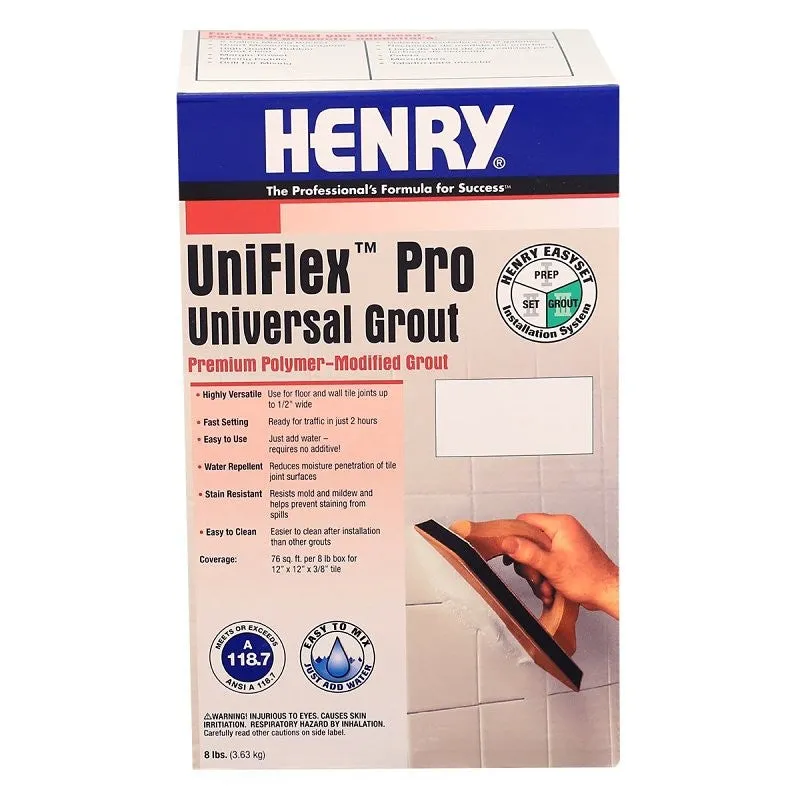 Henry Uniflex Pro Series 40849 Grout, Stormy Mist, 8 lb
