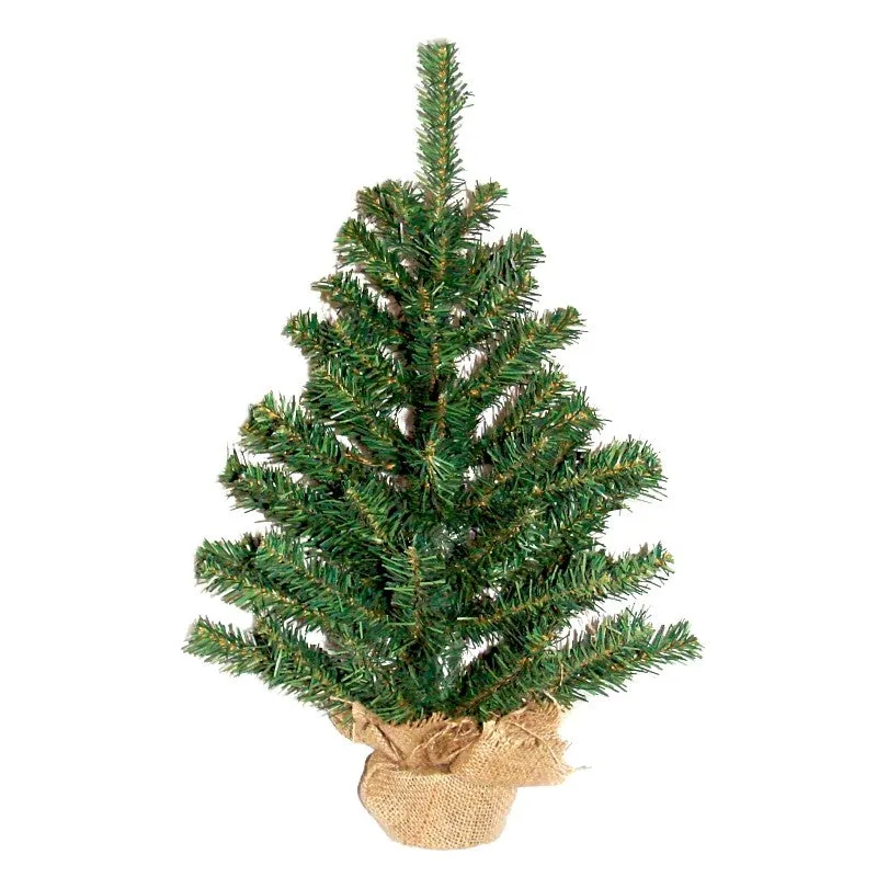 Hometown Holidays 11112 Ball and Burlap Tree, 12 in H, Tree, Burlap/PVC, Indoor, Outdoor (Pack of 24)