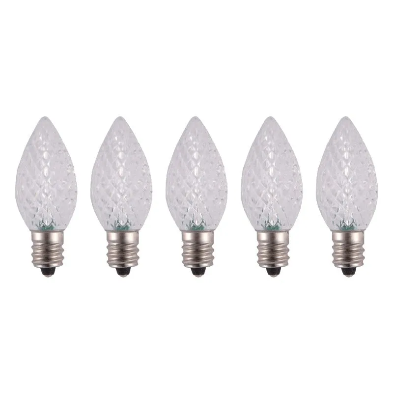 Hometown Holidays 24771 Bulb, Candelabra Lamp Base, LED Lamp, Crystal Cool White Light