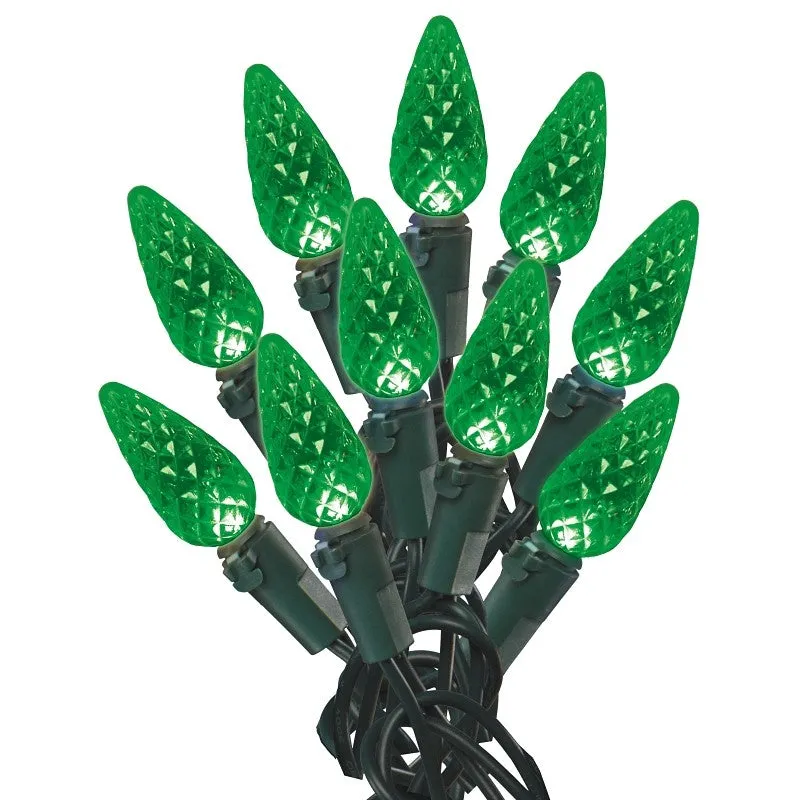 Hometown Holidays U10E405E Light Set, Christmas, 120 V, 4.8 W, 60-Lamp, LED, Green, 25000 hr Average Life, 14.96 ft L