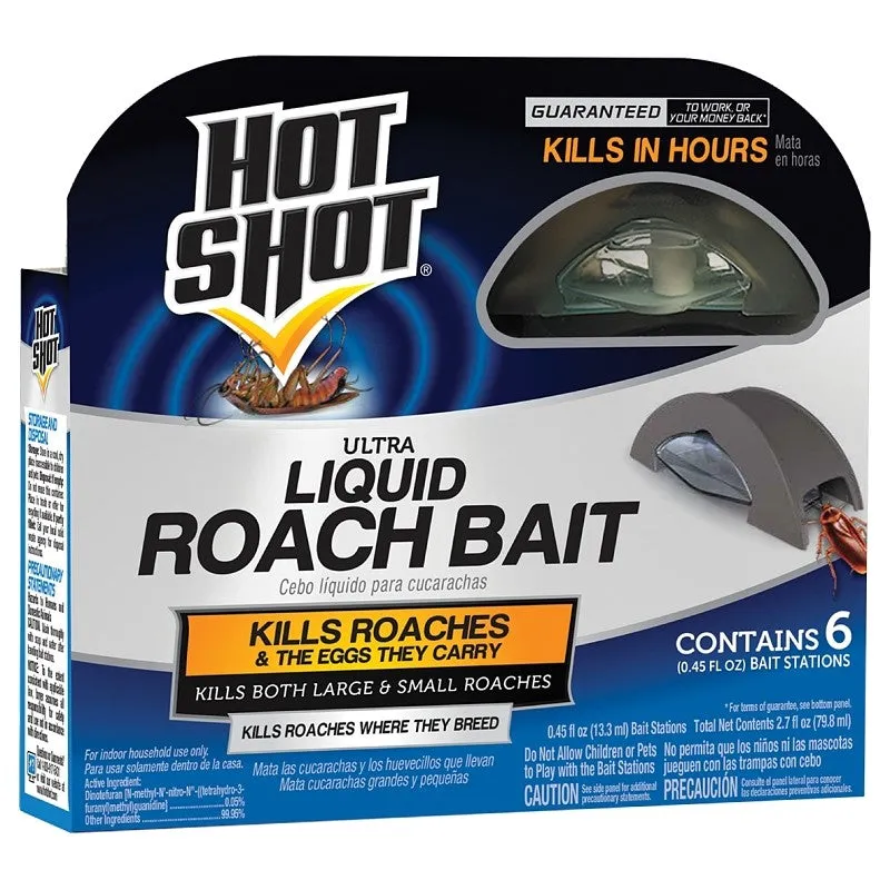Hot Shot HG-95789 Roach Bait, Liquid