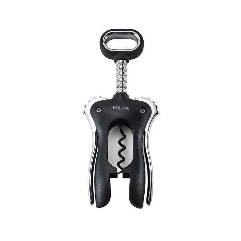 Houdini H1-012901T Wing Corkscrew, Stainless Steel, Black (Pack of 6)