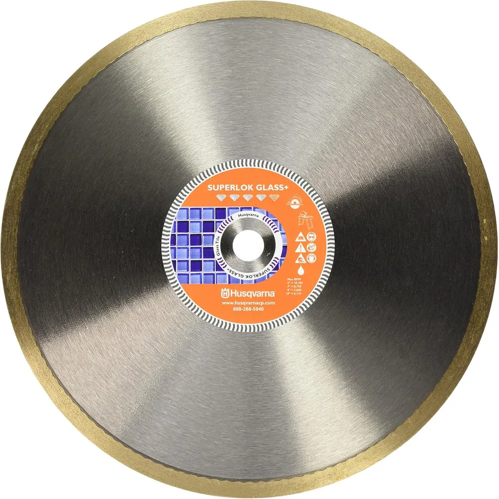 Husqvarna 542776618 10in Glass Tile Blade – Superlok