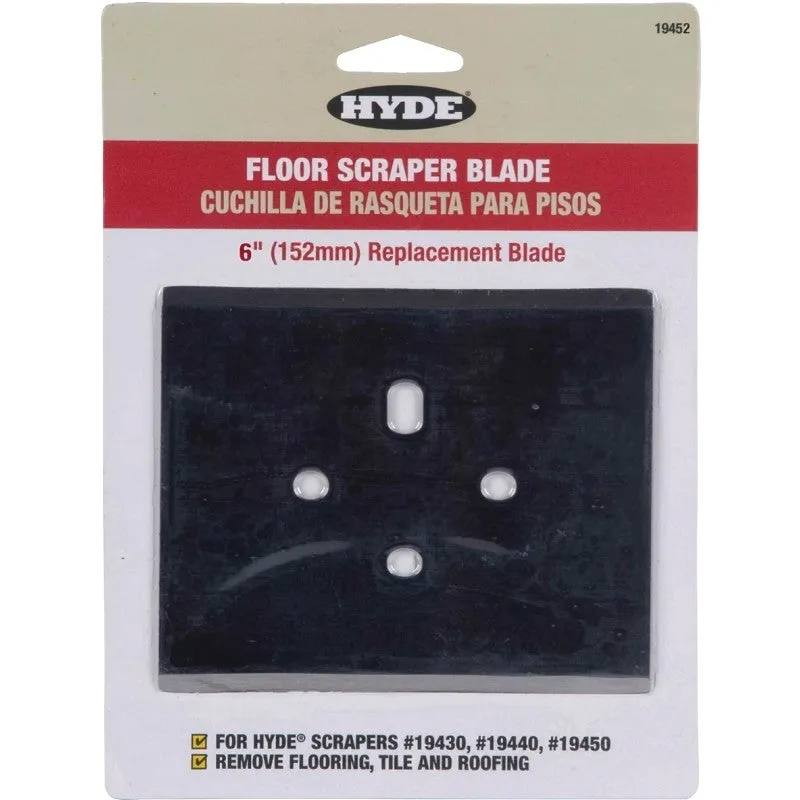 Hyde 19452 Hammer Scraper Blade, 6 in L, Carbon Steel