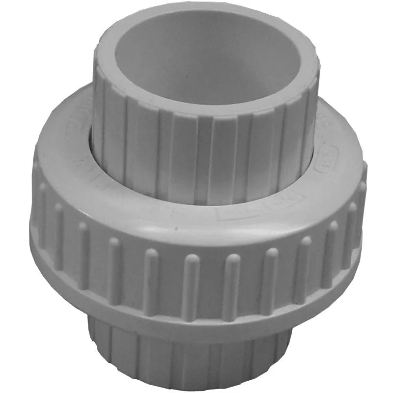 IPEX 435904 Pipe Union with Buna O-Ring Seal, 1-1/2 in, Socket, PVC, White, SCH 40 Schedule, 150 psi Pressure