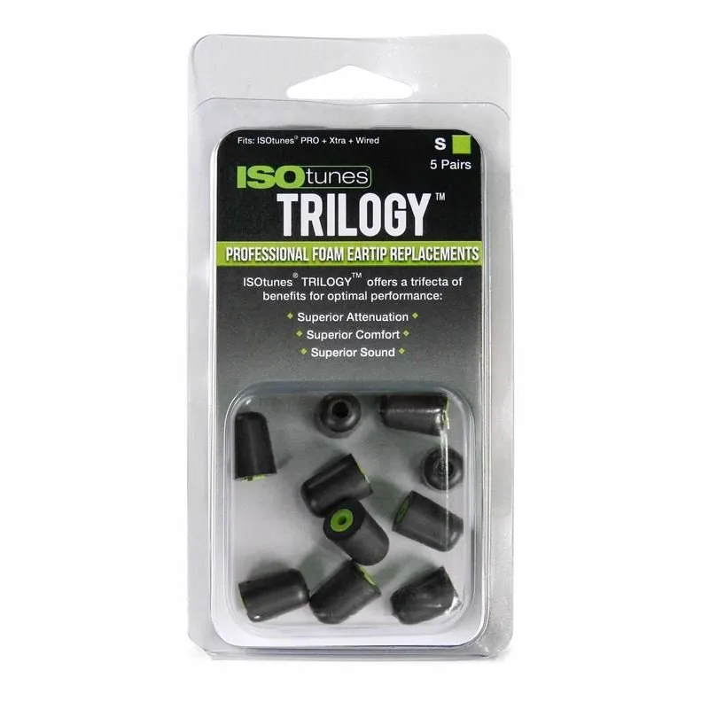 ISOtunes TRILOGY Professional Foam Replacement Eartips – Small Size