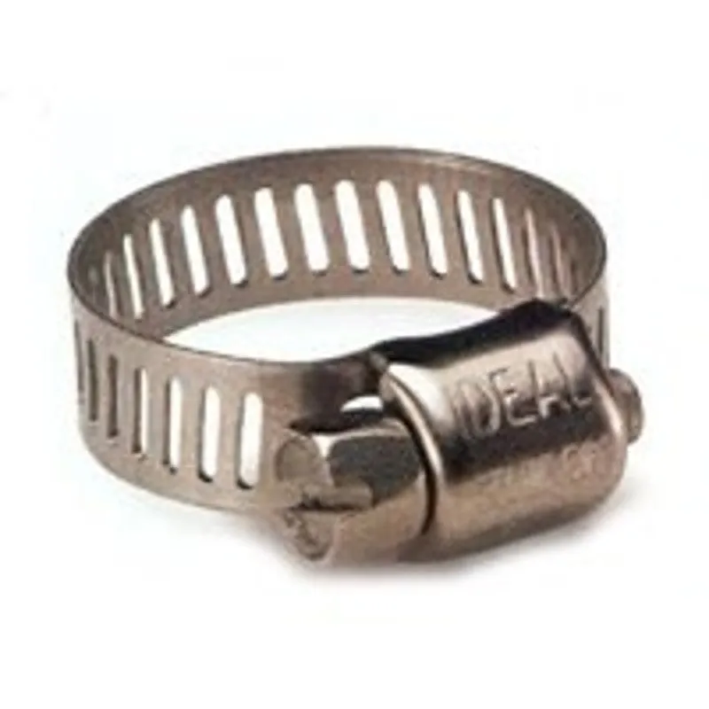 Ideal-Tridon Micro-Gear 62M Series 6260453 Worm Gear Hose Clamp, #4, 5/16 to 5/8 in, Stainless Steel (Pack of 10)