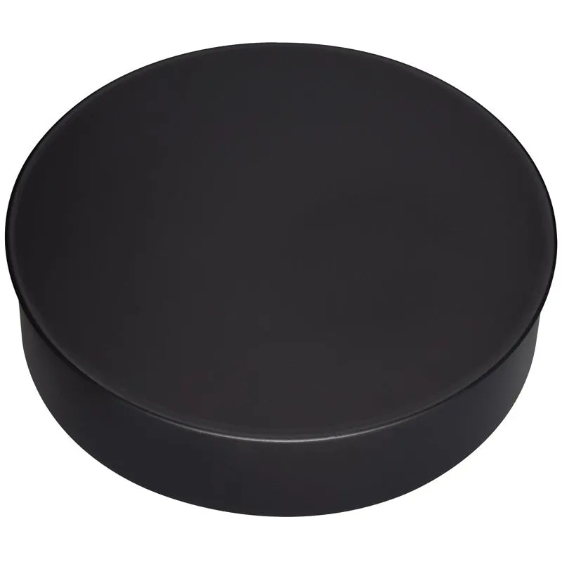 Imperial BM0031 Round End Cap, 8 in Dia, Black (Pack of 12)