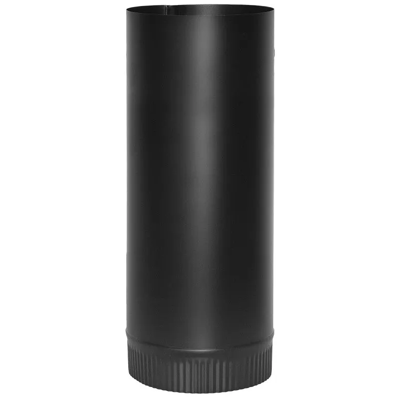 Imperial BM0104 Stove Pipe, 8 in Dia, 12 in L, Steel, Black (Pack of 10)