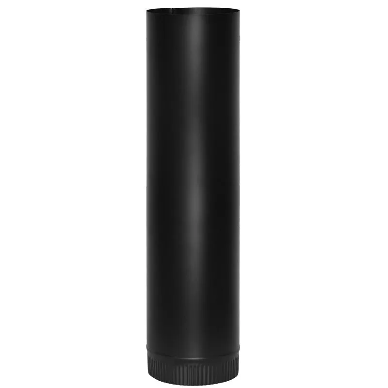 Imperial BM0110 Stove Pipe, 5 in Dia, 24 in L, Steel, Black (Pack of 10)