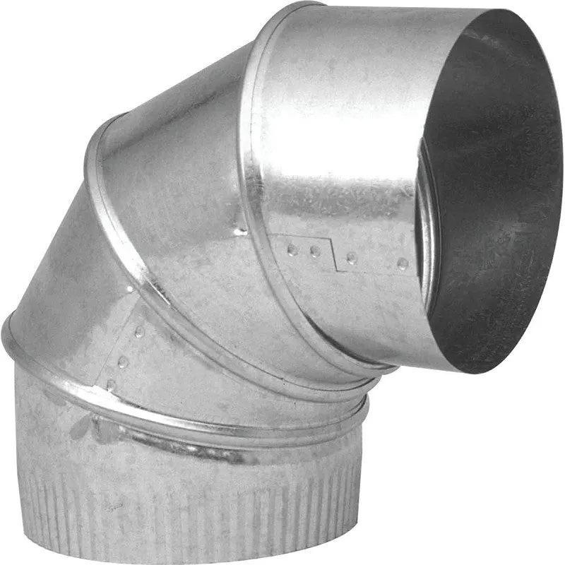 Imperial GV0285-C Adjustable Elbow, 4 in Connection, 28 Gauge, Steel (Pack of 8)
