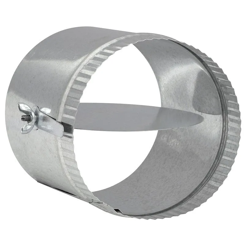 Imperial GV2283 Volume Damper with Sleeve, 6 in Dia, Galvanized (Pack of 16)